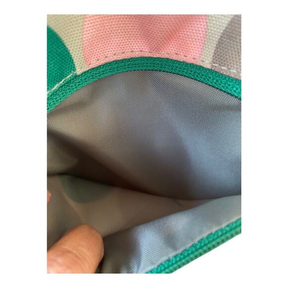 KAVU Polka Dot Green Pink Sling Crossbody Purse Bag - Picture 5 of 7